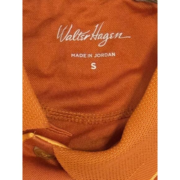 Walter Hagen Polo Shirt Mens Small Orange Clubhouse Golf Performance Lightweight - Picture 4 of 8